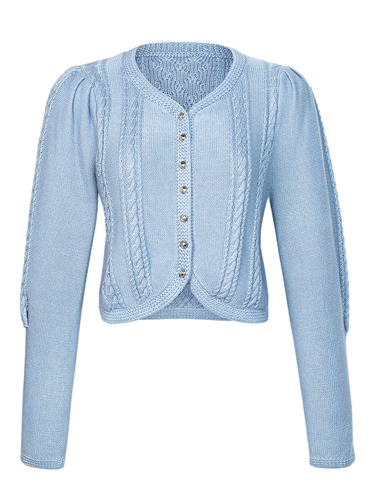 Klassische Strickjacke Martha | Blau