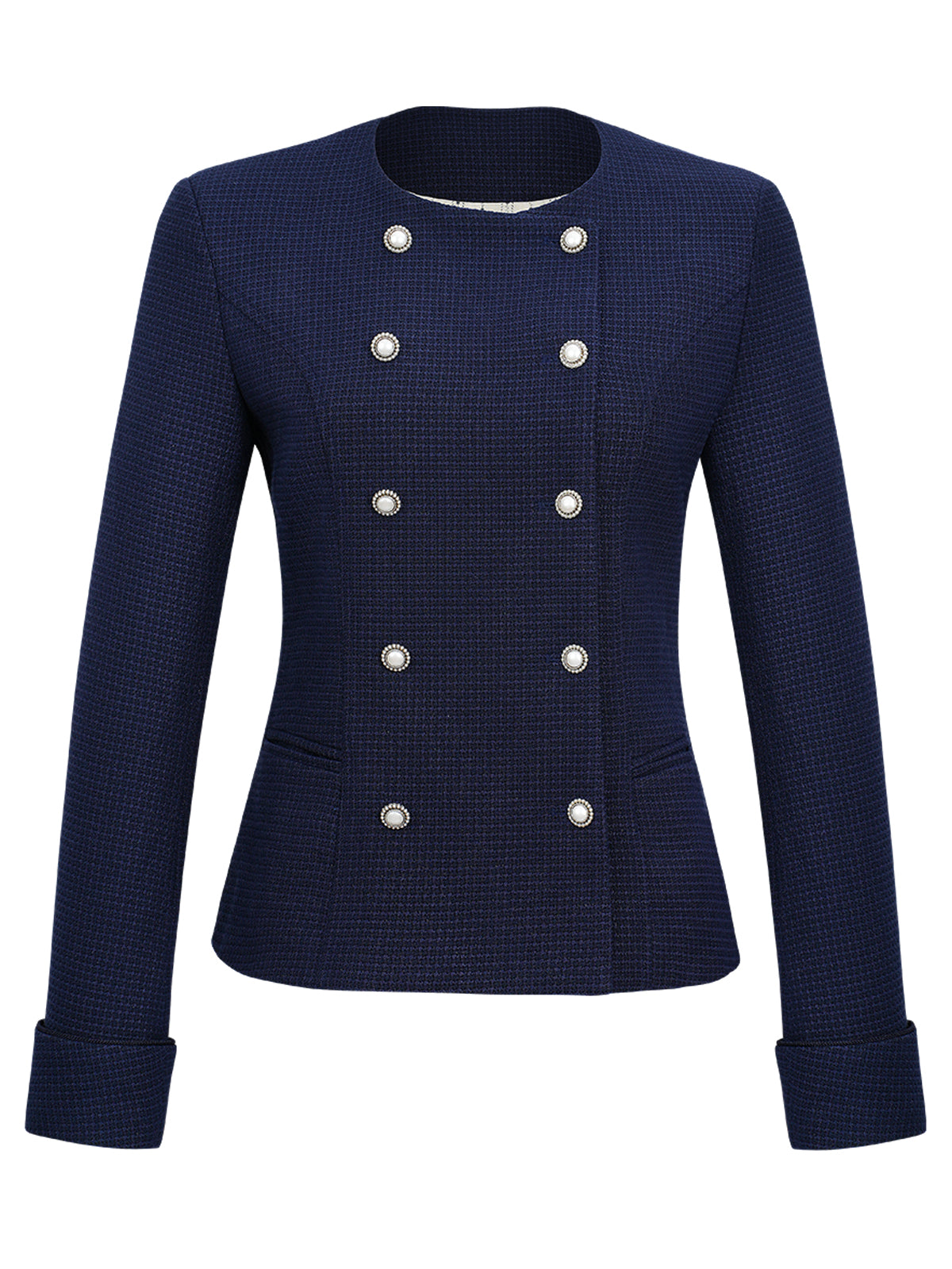 Feinstrick Trachtenjacke Damenjacke Josie in Blau