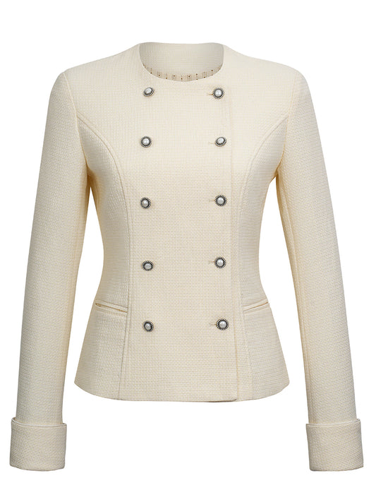 Trachten-Strickjacke Damenjacke Josie in Weiß