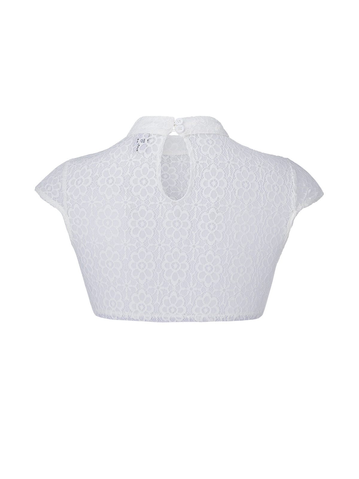 Bluse zum Dirndl Eudora mit Hochgeschlossen