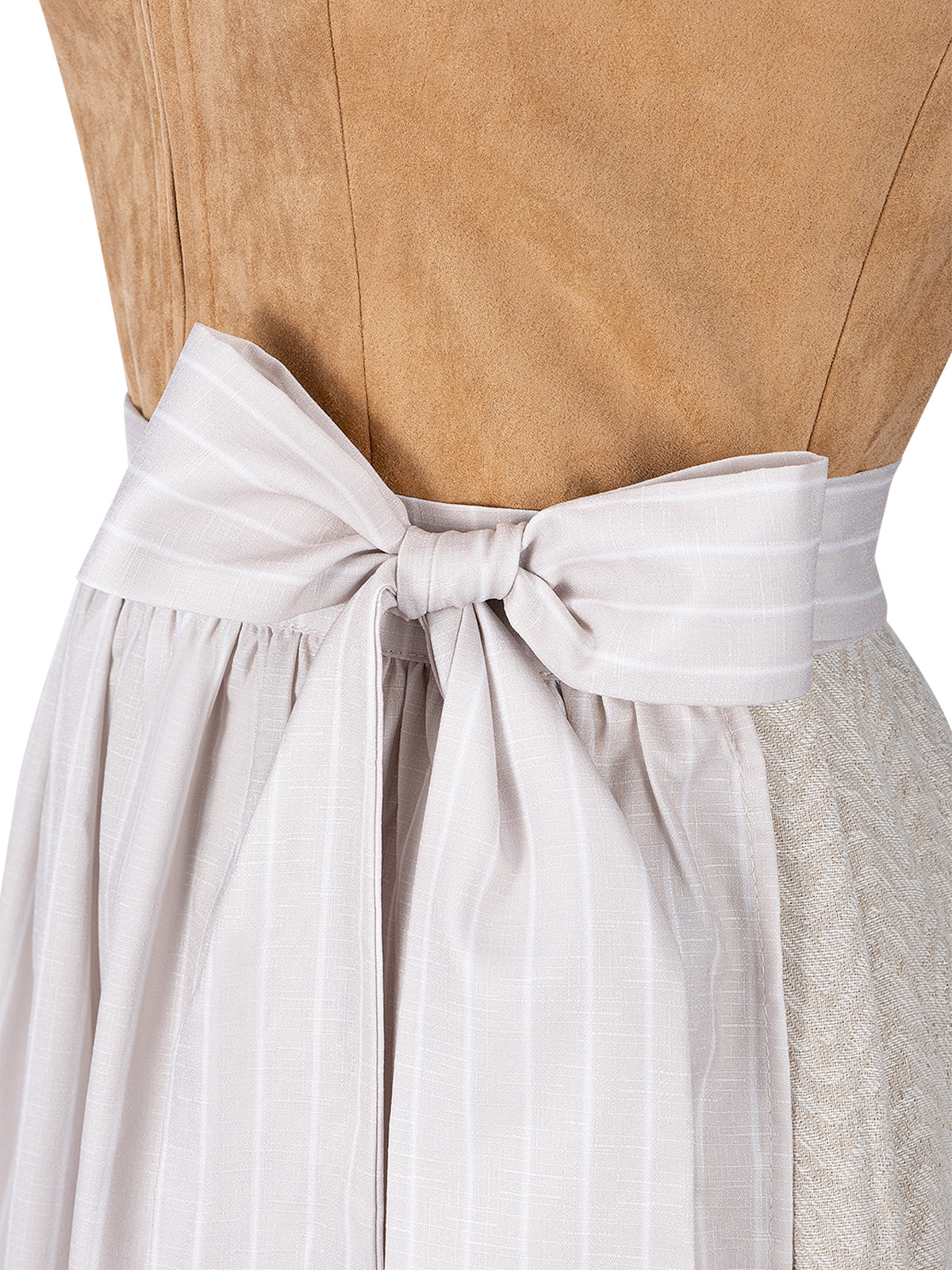 Freda Khaki Dirndl im traditionellen Stil in Braun