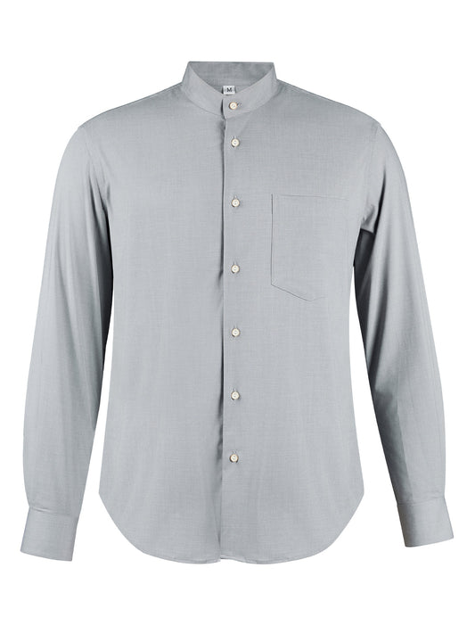 Herrenhemd Elias Langarmhemd für Trachtenlooks – Grau