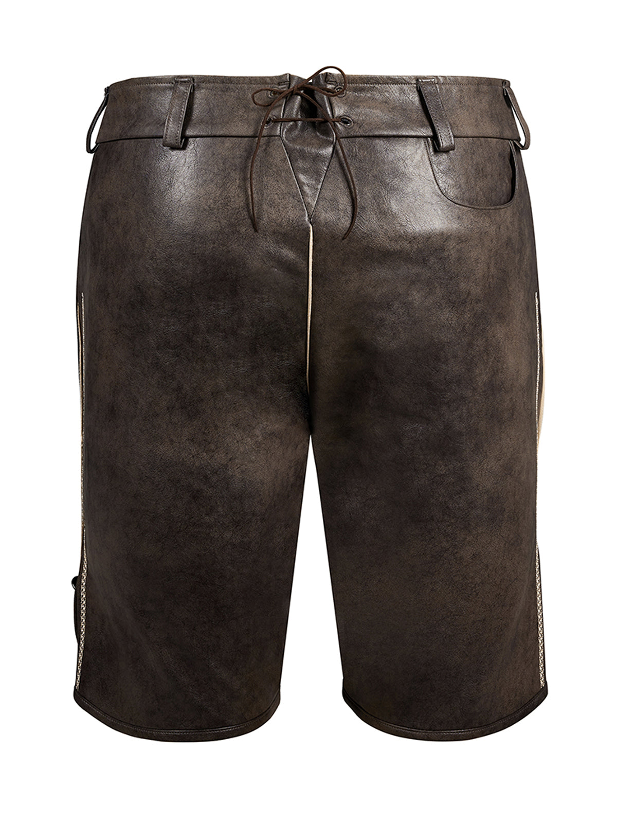 Tarius Steinbraune – Bayerische Trachtenlederhose in Grau