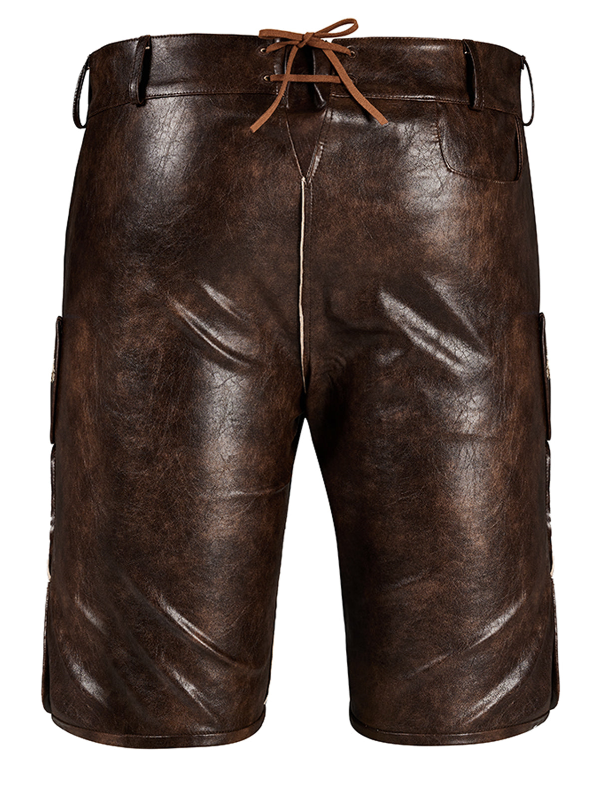 Oktoberfest Lederhose Ludwig Antibraune in Braun