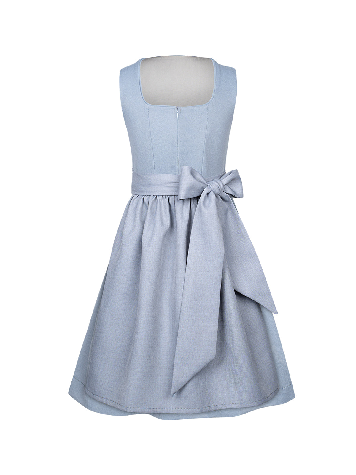 Festliches Dirndl Kinder Dirndl Lena | Blau | Gerader Ausschnitt