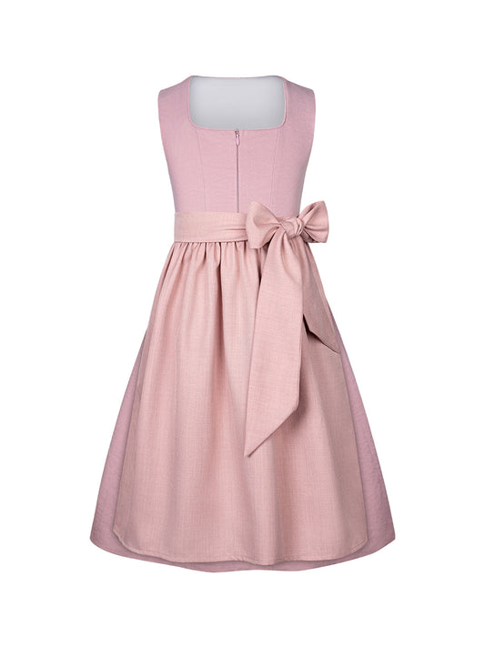 Trachten-Dirndl Kinder Dirndl Fabia in Rosa – Frontreißverschluss