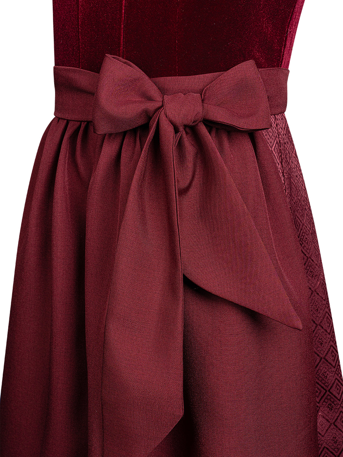 Klassisches Dirndl Kinder Dirndl Klaudia – Rot, Herz-Ausschnitt