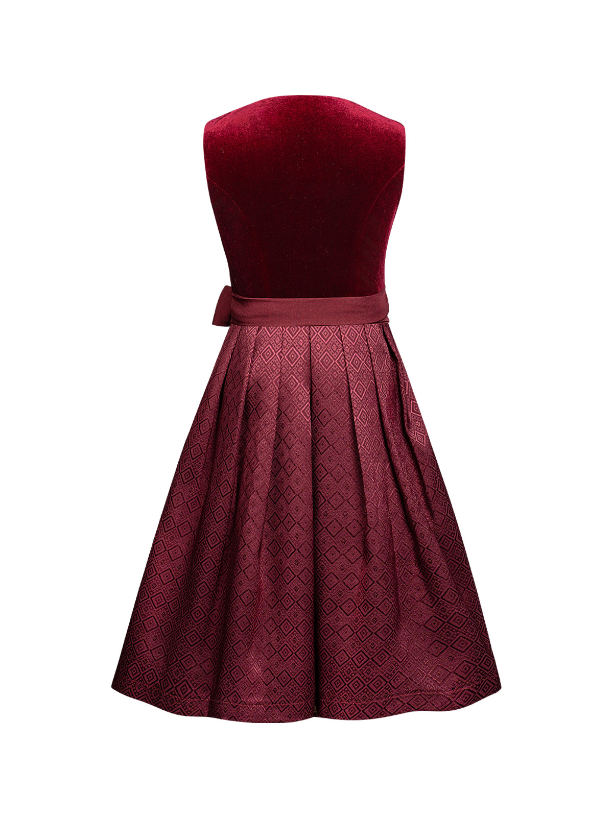 Klassisches Dirndl Kinder Dirndl Klaudia – Rot, Herz-Ausschnitt