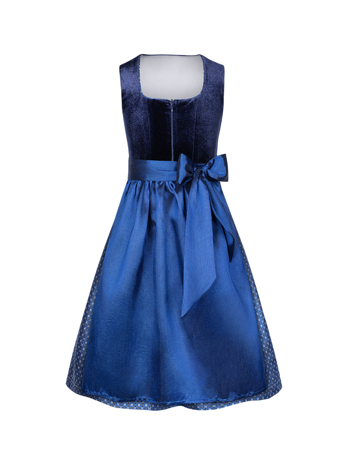Damen Dirndl Kinder Dirndl Leonie mit Frontreißverschluss – Blau