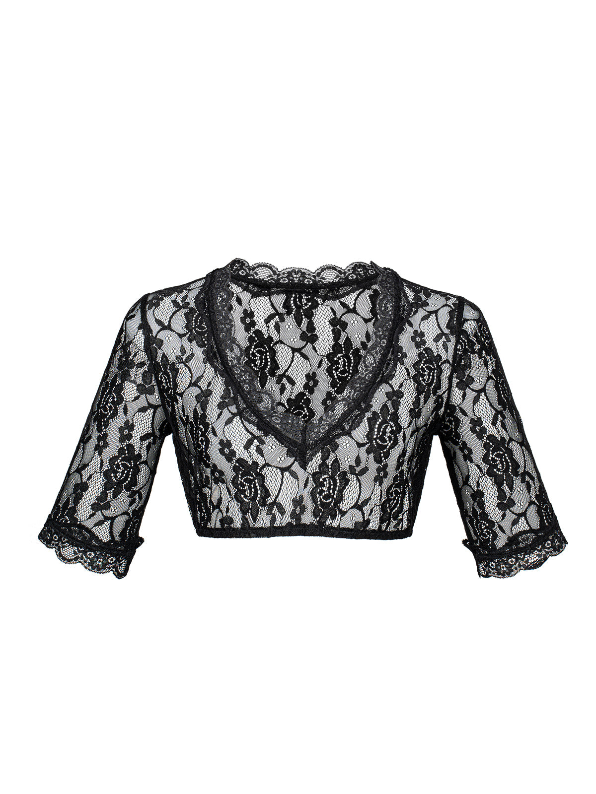 Traditionelle Dirndlbluse Anette mit V-Ausschnitt