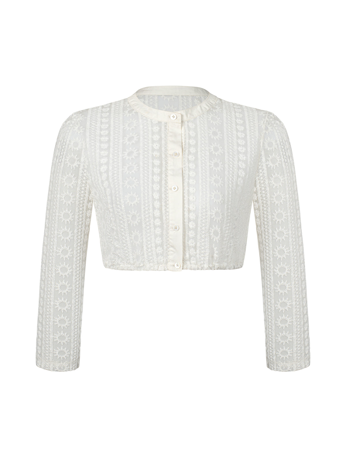 Traditionelle Dirndlbluse Wenny mit Hochgeschlossen
