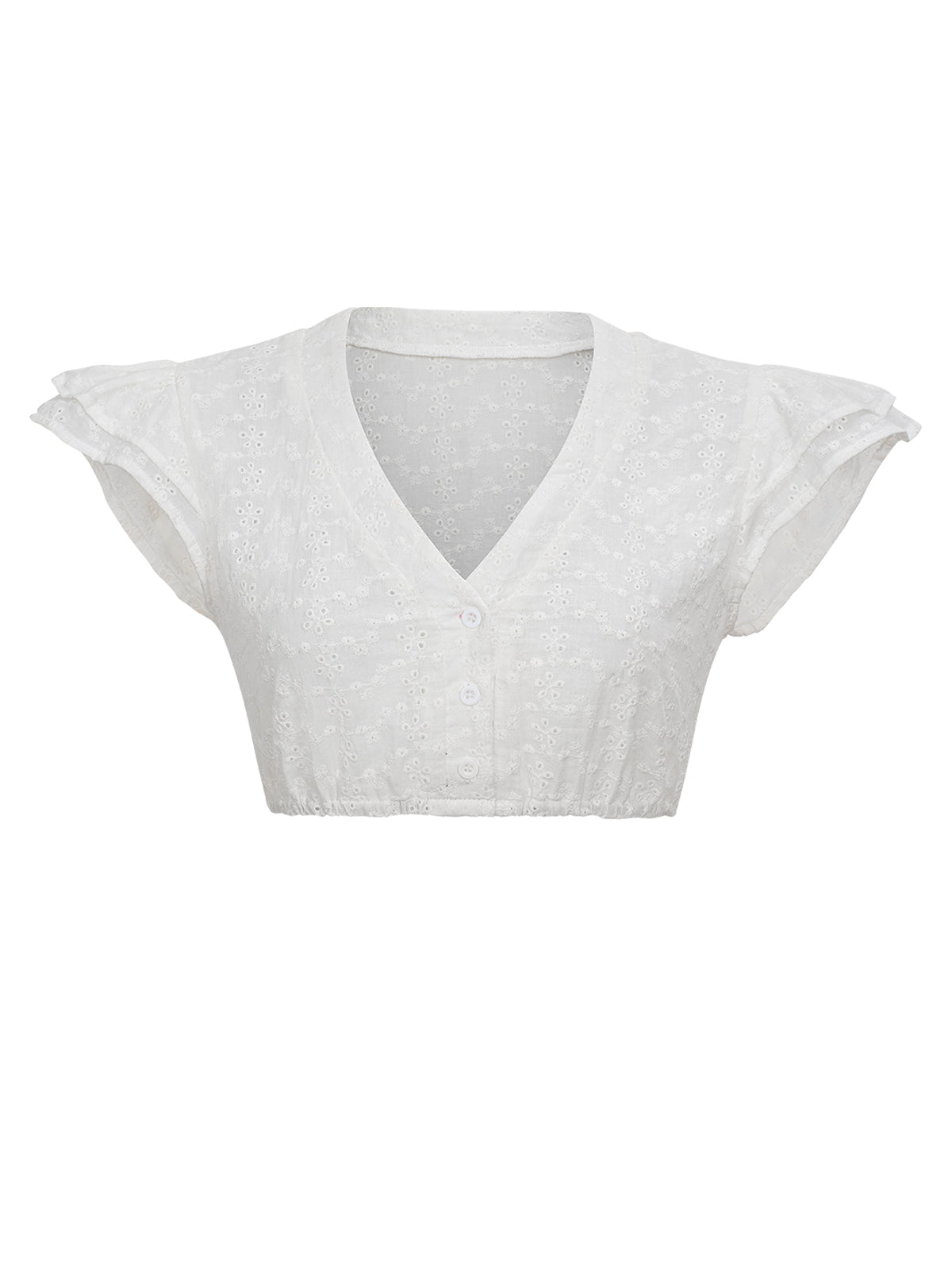 Traditionelle Dirndlbluse Tess mit V-Ausschnitt