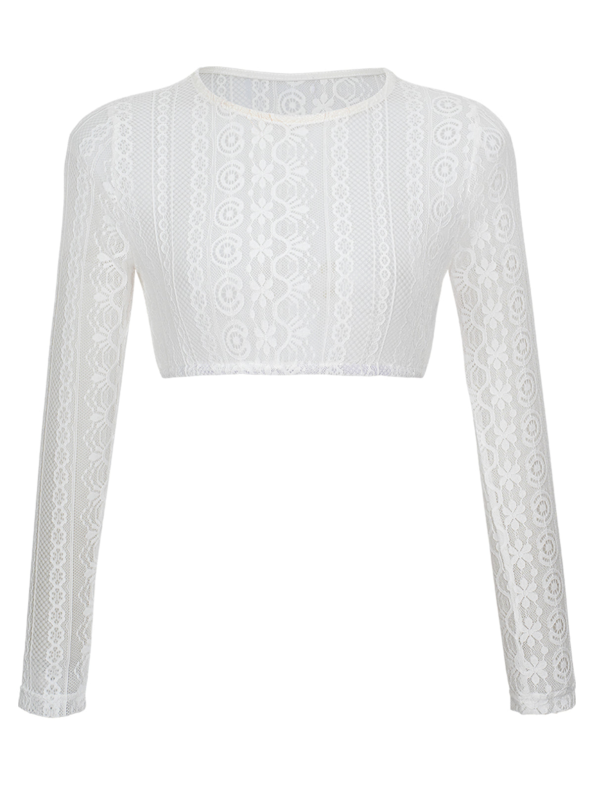 Elegante Dirndlbluse Chiara | Langarm | Weiß