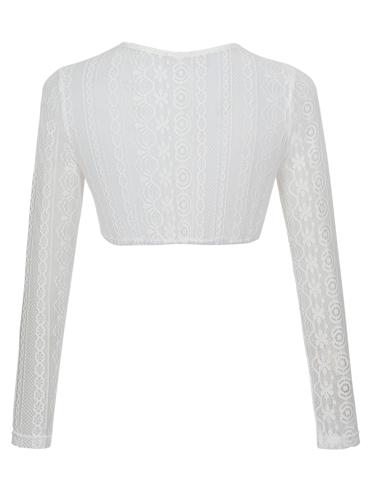 Elegante Dirndlbluse Chiara | Langarm | Weiß