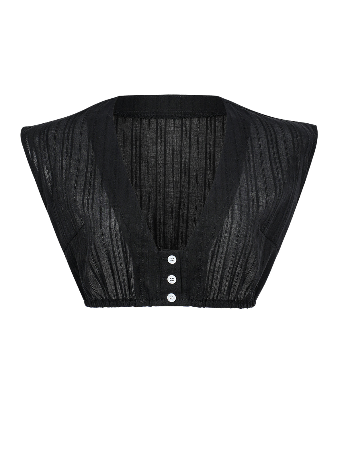 Feminine Dirndlbluse Milana Schwarze in Schwarz