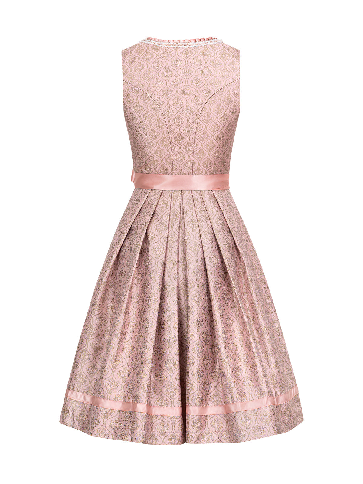 Klassisches Dirndl Adele – Rosa, Herz-Ausschnitt