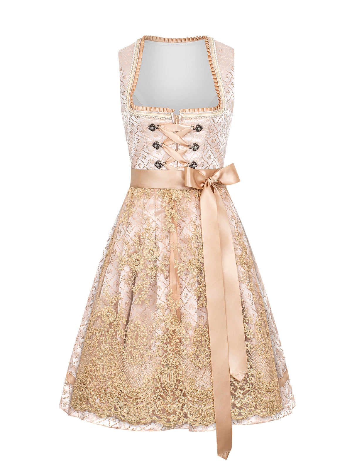 Elana Dirndl im traditionellen Stil in Gelb
