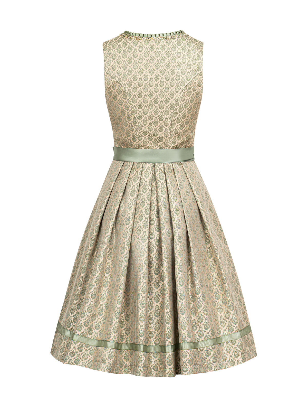 Damen Dirndl Bea mit Allover-Muster – Grün