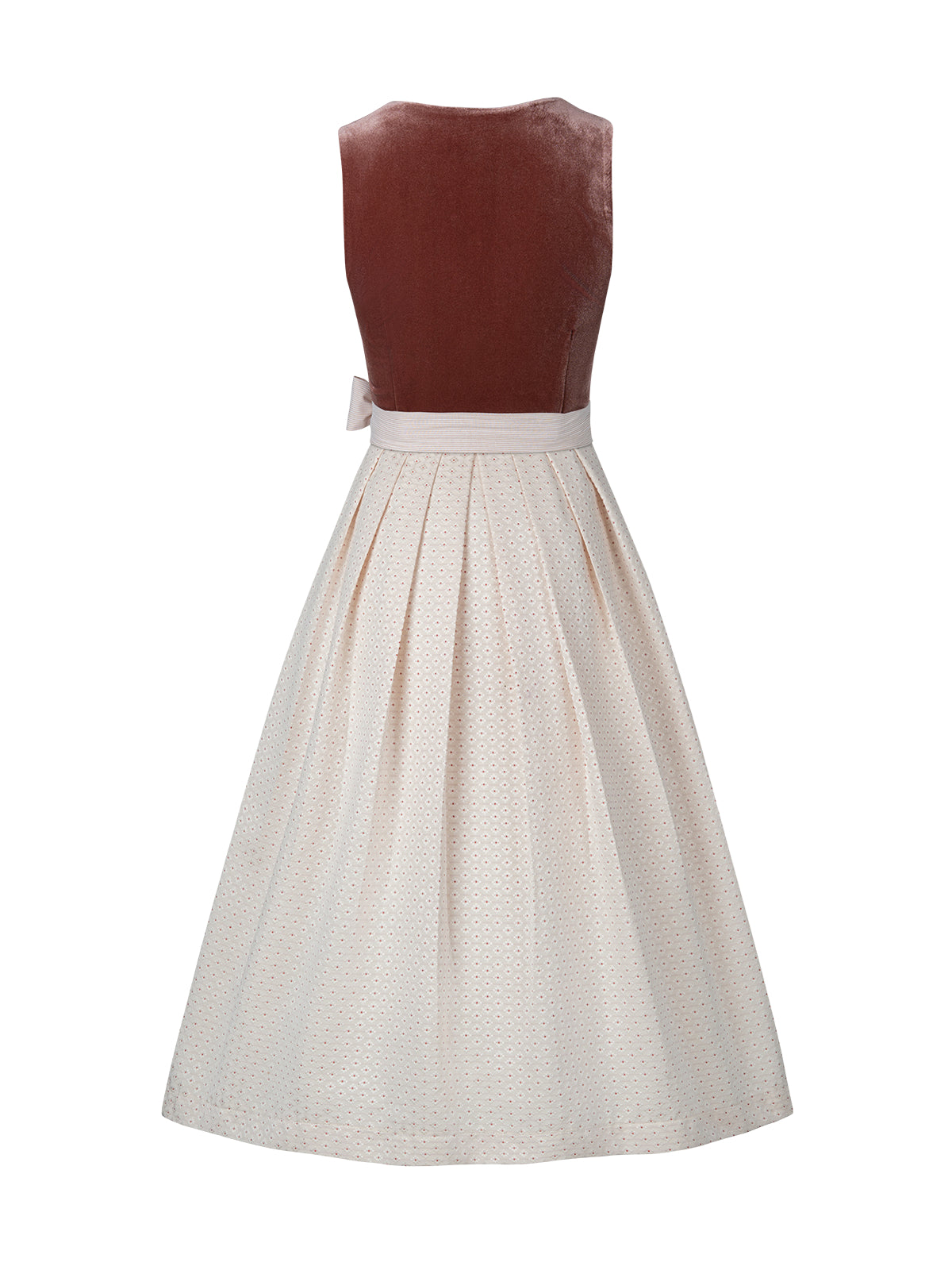 Traditionelles Trachtenkleid Florence in Rosa mit Samtoptik