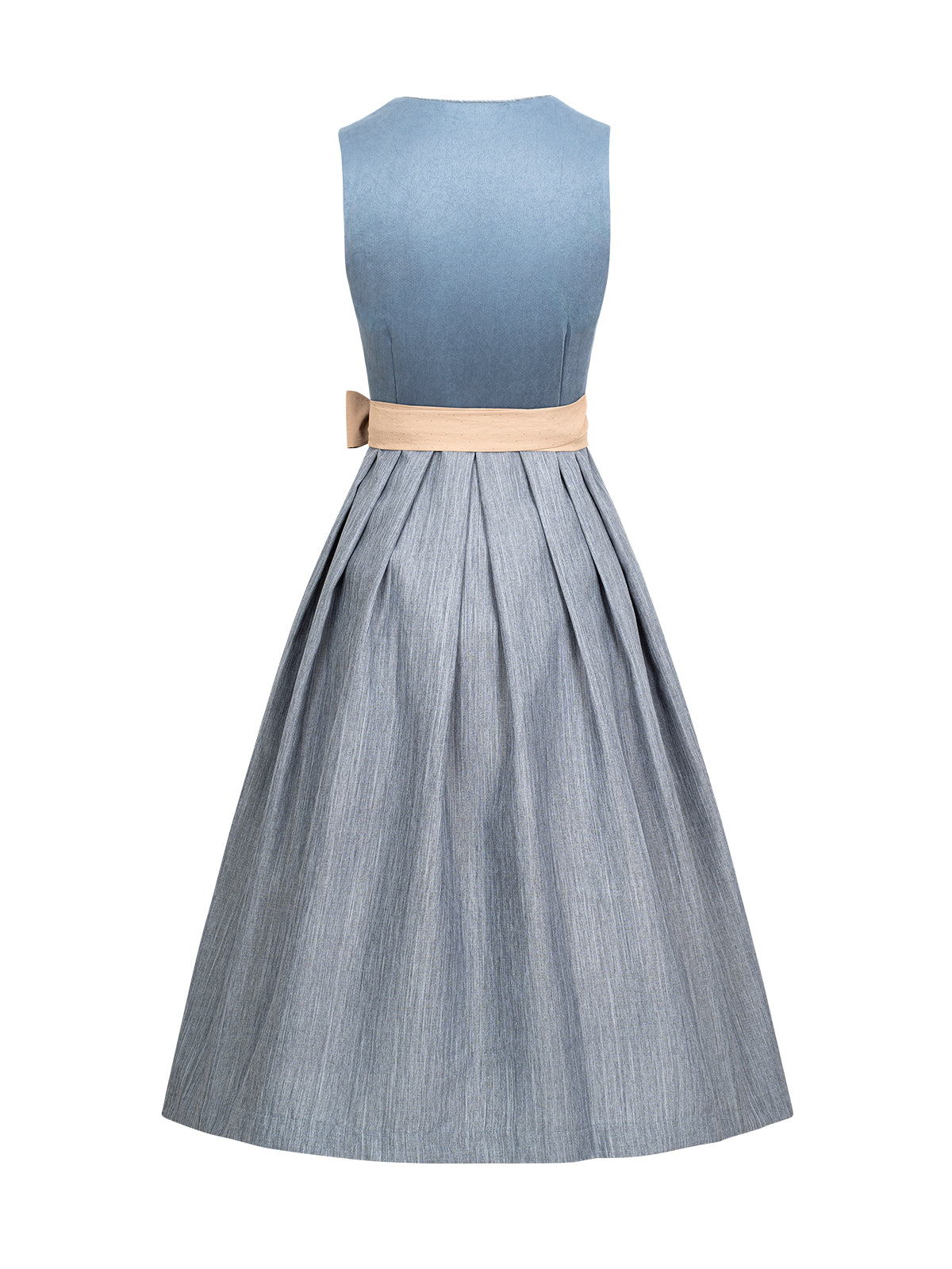 Mia | Dirndl für Damen | Blau | Gerader Ausschnitt