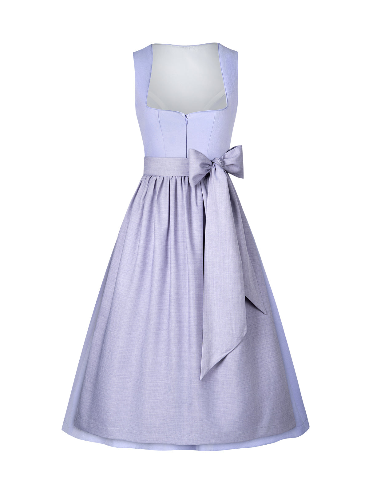 Traditionelles Trachtenkleid Viktoria in Lila mit Frontreißverschluss