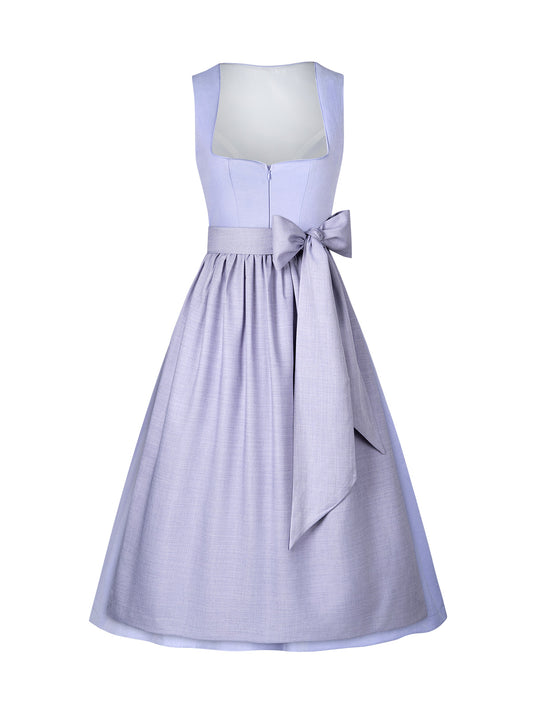 Traditionelles Trachtenkleid Viktoria in Lila mit Frontreißverschluss