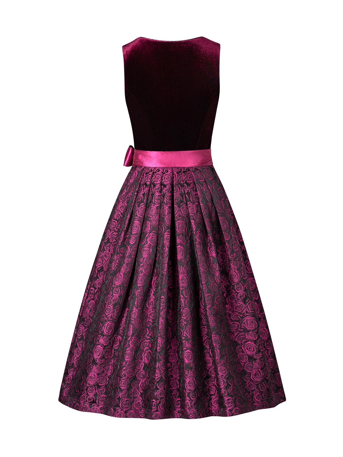 Damen Dirndl Klara mit Samtoptik – Rosa