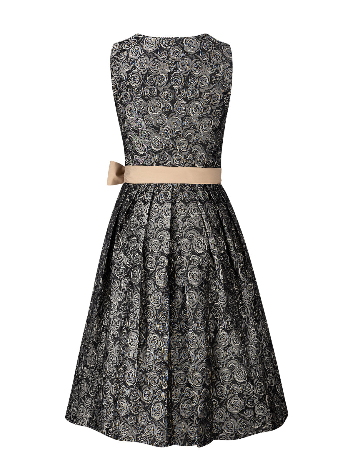 Wiesn Look Nadine Schwarzes – Dirndl in Gelb mit Gerader Ausschnitt