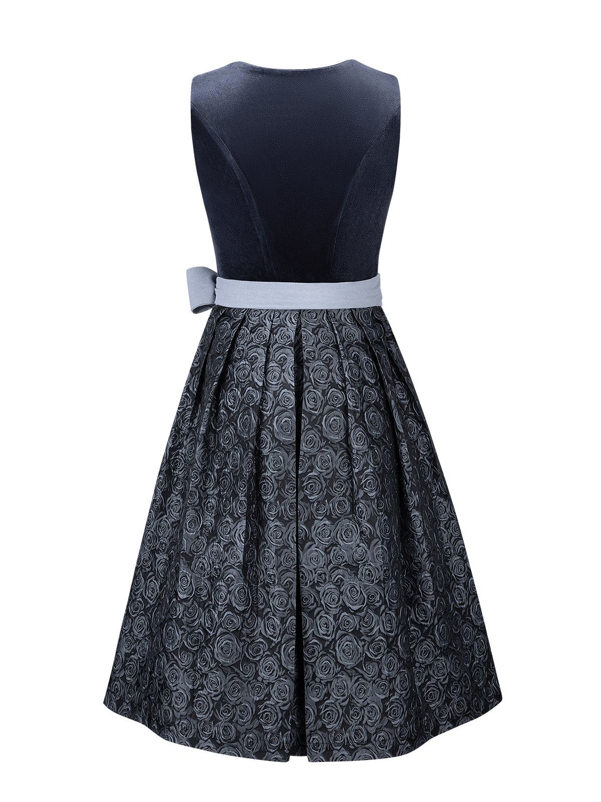 Dirndl Nicole – floralem Muster in Blau