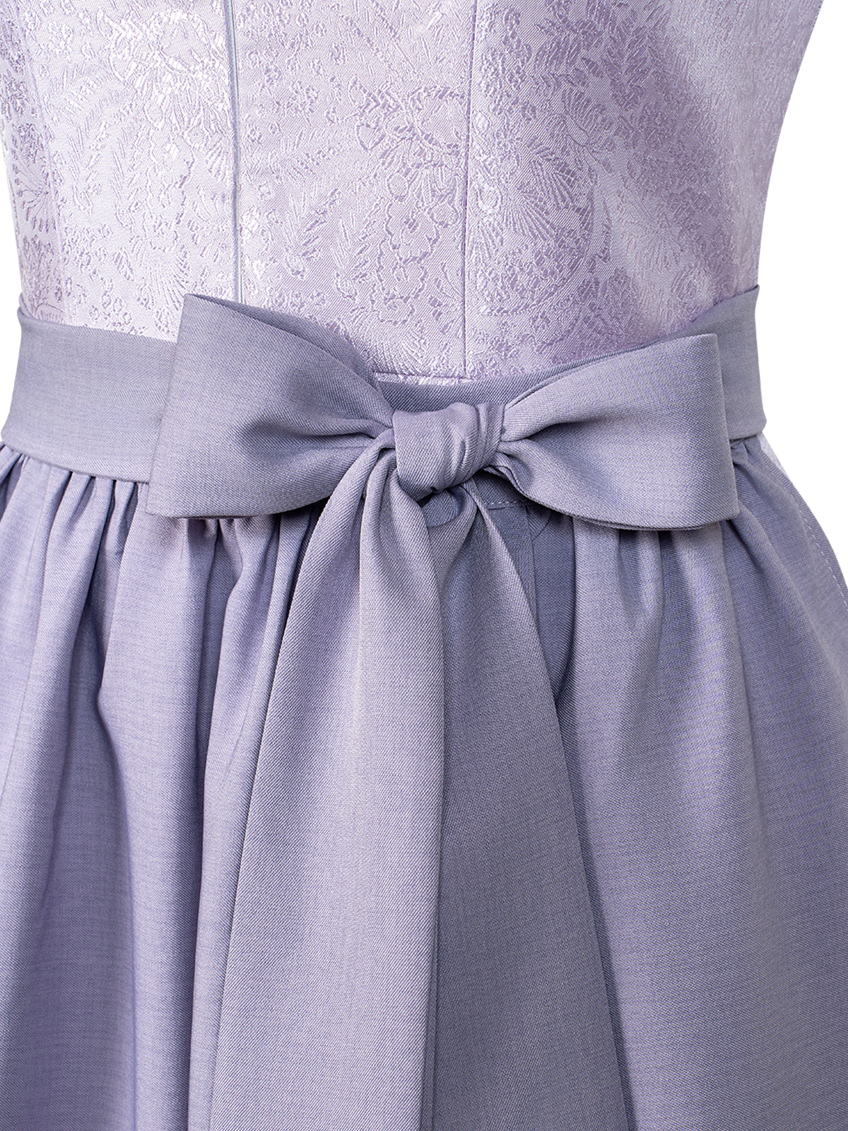 Wiesn Look Julia – Dirndl in Lila mit Gerader Ausschnitt