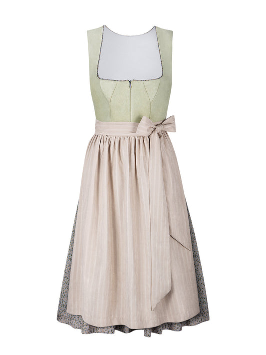 Festliches Dirndl Nila | Grün | Gerader Ausschnitt