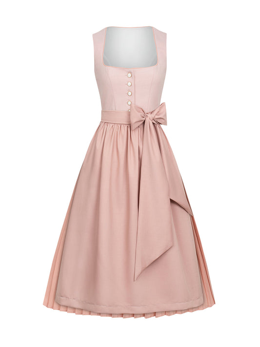 Traditionelles Trachtenkleid Kalia in Rosa mit Knopfverschluss