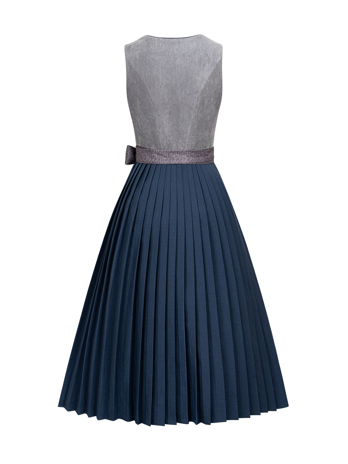 Lottea | Dirndl für Damen | Grau | Gerader Ausschnitt