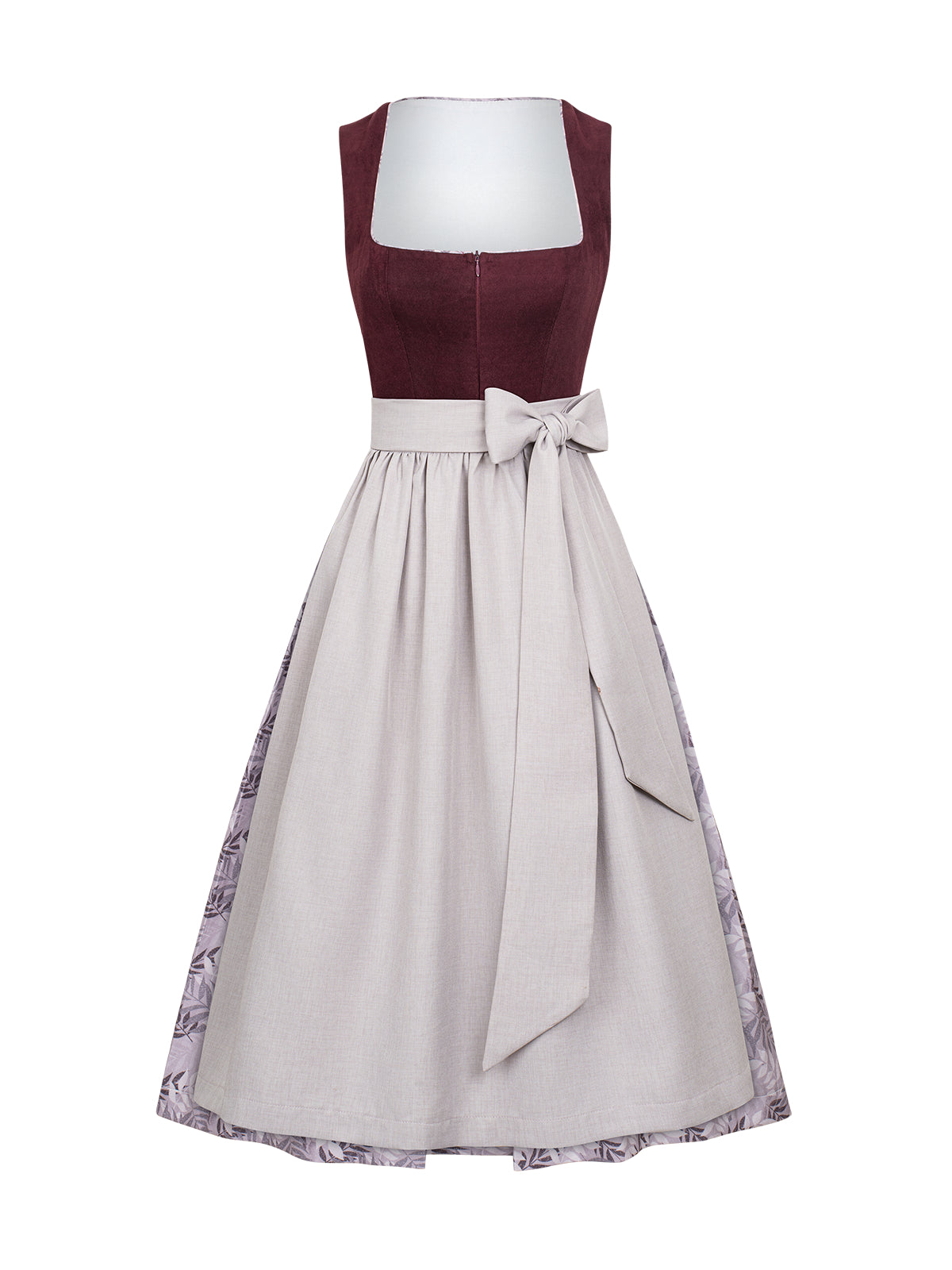 Alessia – Elegantes Trachtenkleid in Lila mit floralem Muster