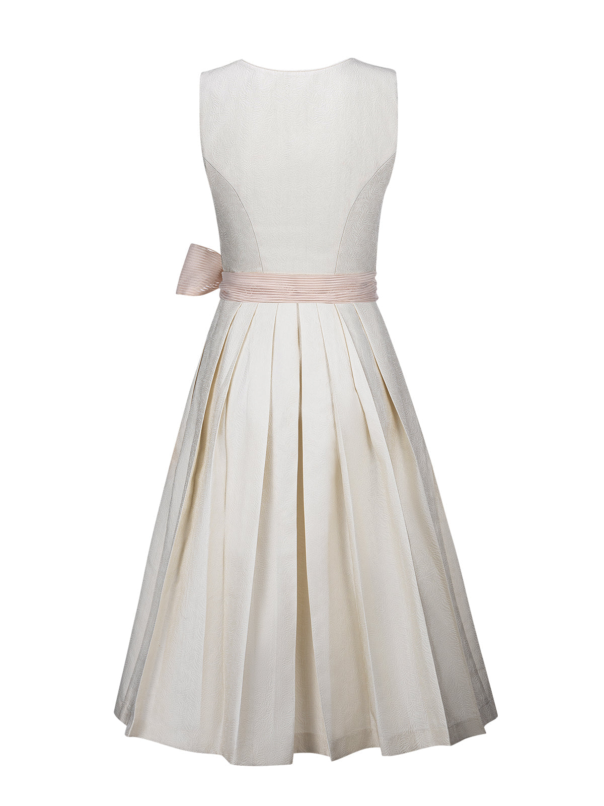 Trachten-Dirndl Weber in Beige – Frontreißverschluss