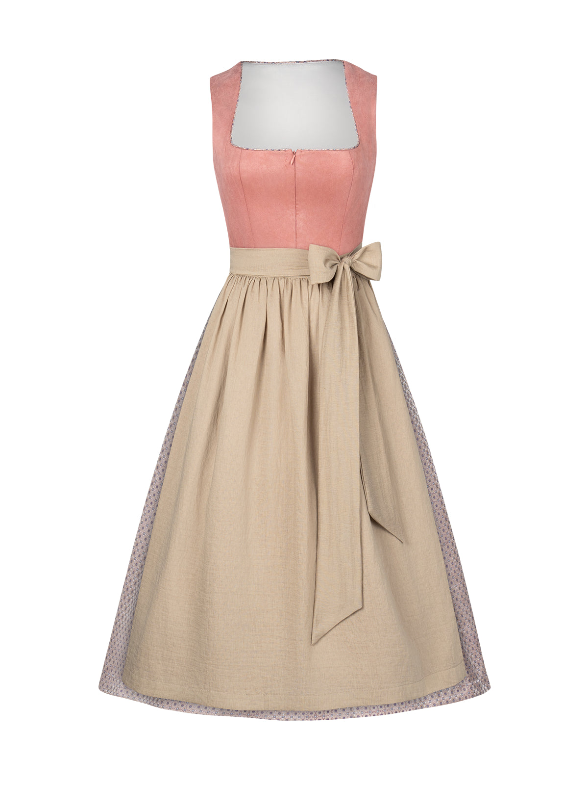 Trachten-Dirndl Celia in Rosa – Frontreißverschluss