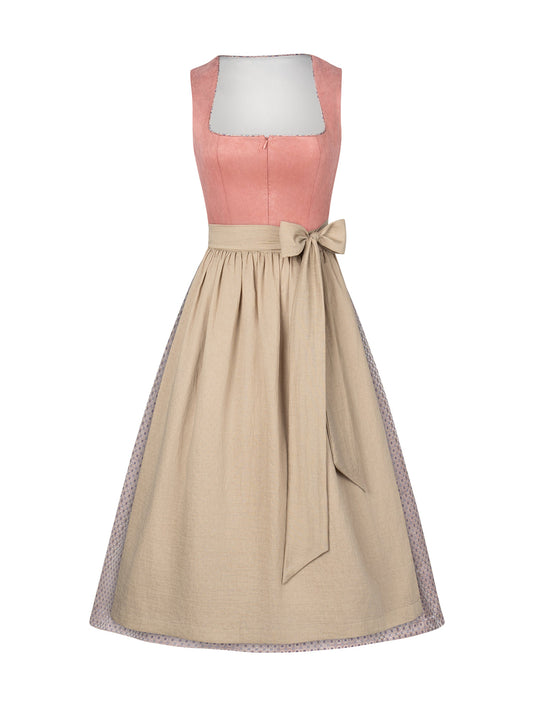 Trachten-Dirndl Celia in Rosa – Frontreißverschluss