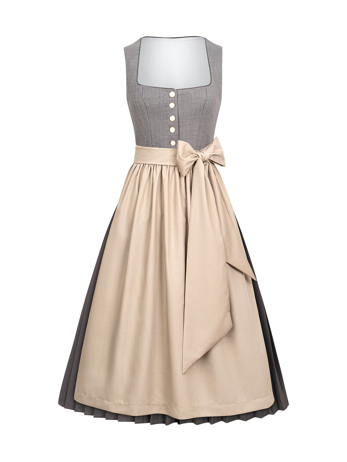 Graues Wiesn-Dirndl Polina