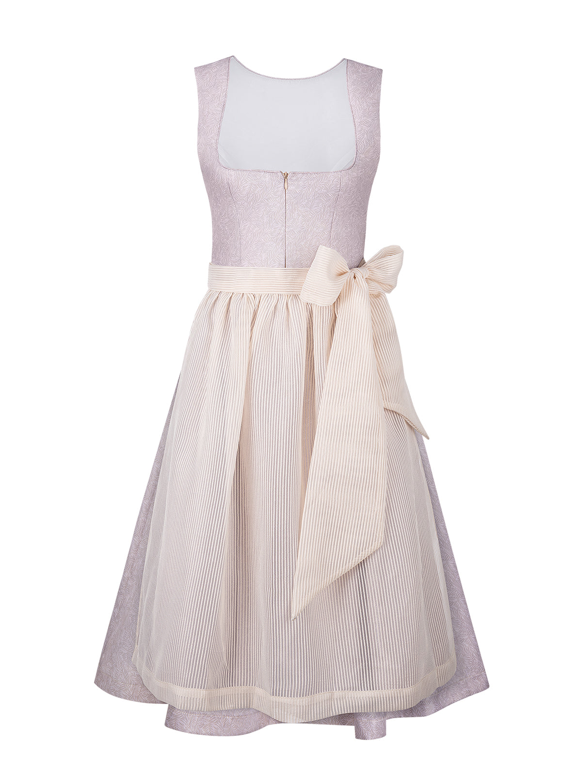 Klassisches Dirndl Weber – Rosa, Gerader Ausschnitt