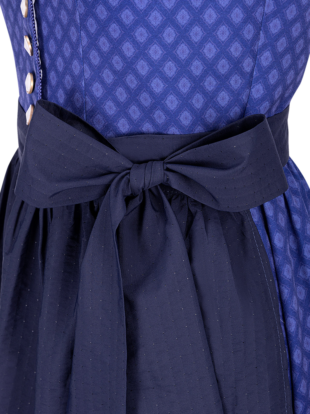 Daniela Dirndl im traditionellen Stil in Blau