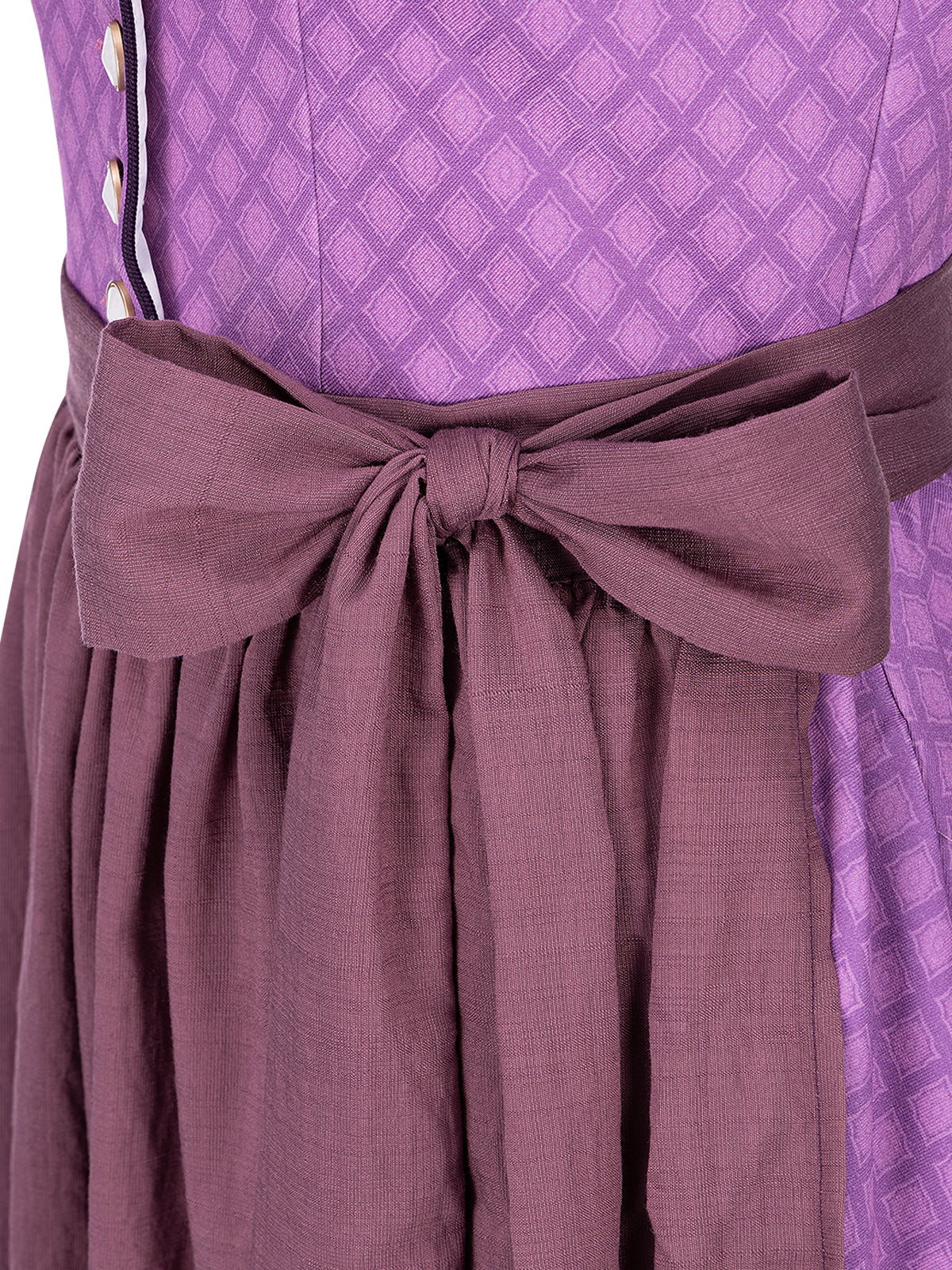 Wiesn Look Daniela – Dirndl in Lila mit Herz-Ausschnitt