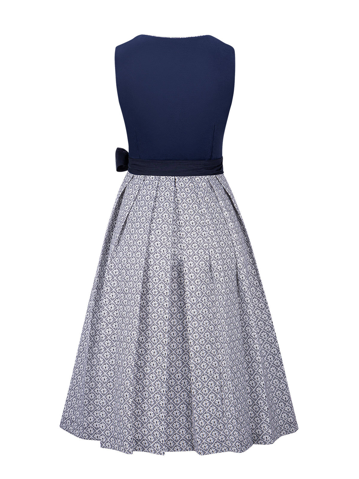 Maxima – Elegantes Trachtenkleid in Blau mit Frontreißverschluss