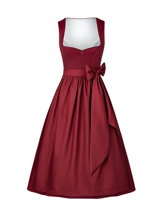 Damen Dirndl Doven mit Frontreißverschluss – Rot