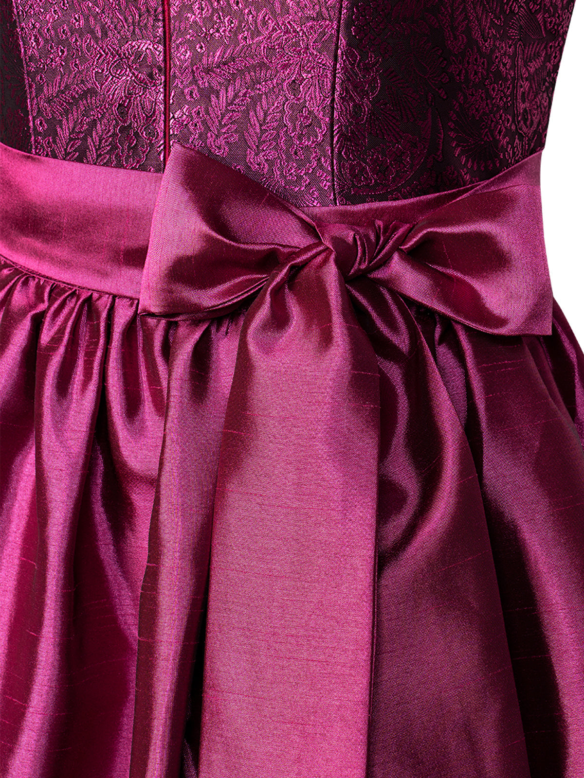 Traditionelles Trachtenkleid Julia Dusty Rose in Pink mit Frontreißverschluss