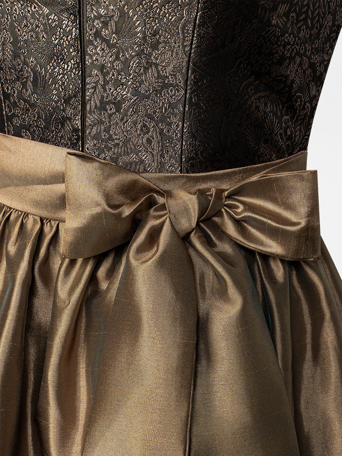 Dirndl Julia Brown – Frontreißverschluss in Braun