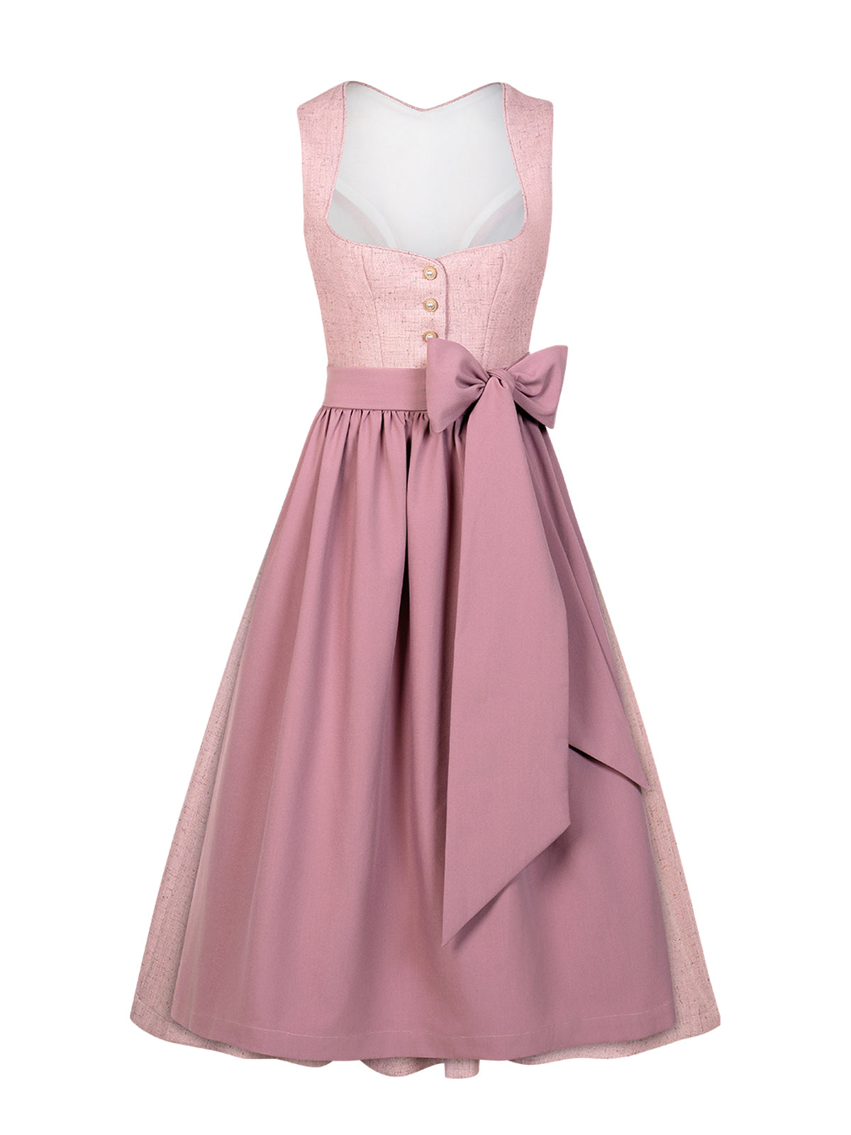 Trachten-Dirndl Amana in Rosa – Knopfverschluss