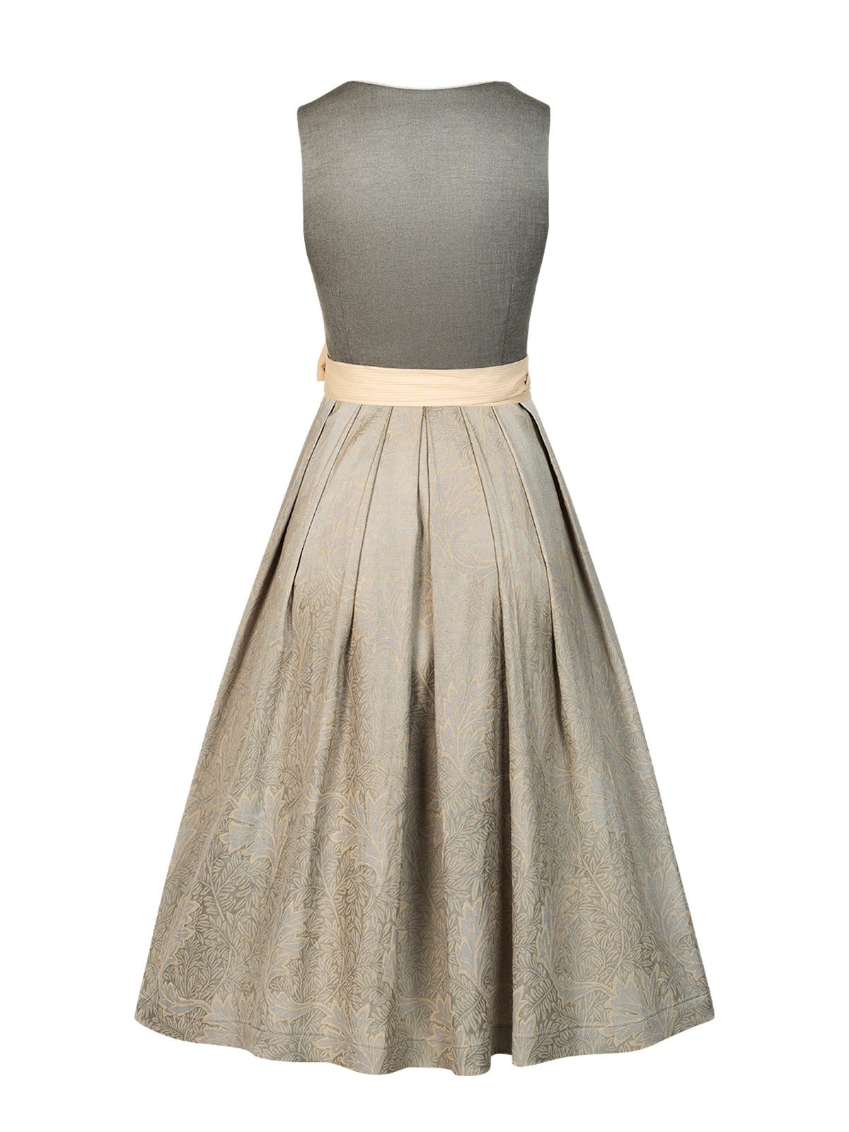 Dirndl Vanessa – Frontreißverschluss in Grau