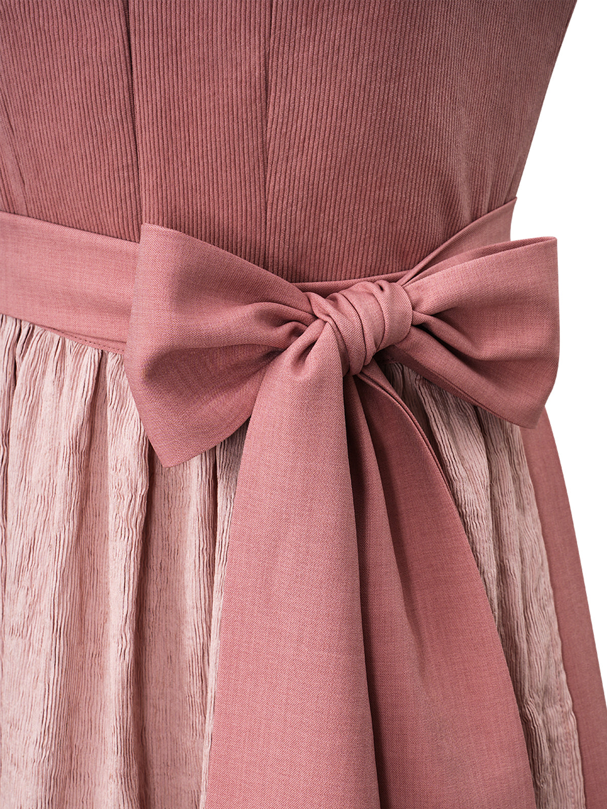 Traditionelles Trachtenkleid Kira in Rosa mit Frontreißverschluss