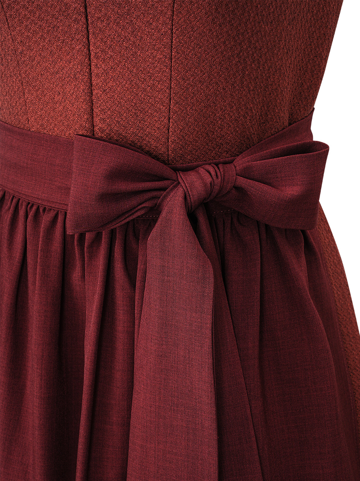 Trachten-Dirndl Camille Wine in Rot – Frontreißverschluss
