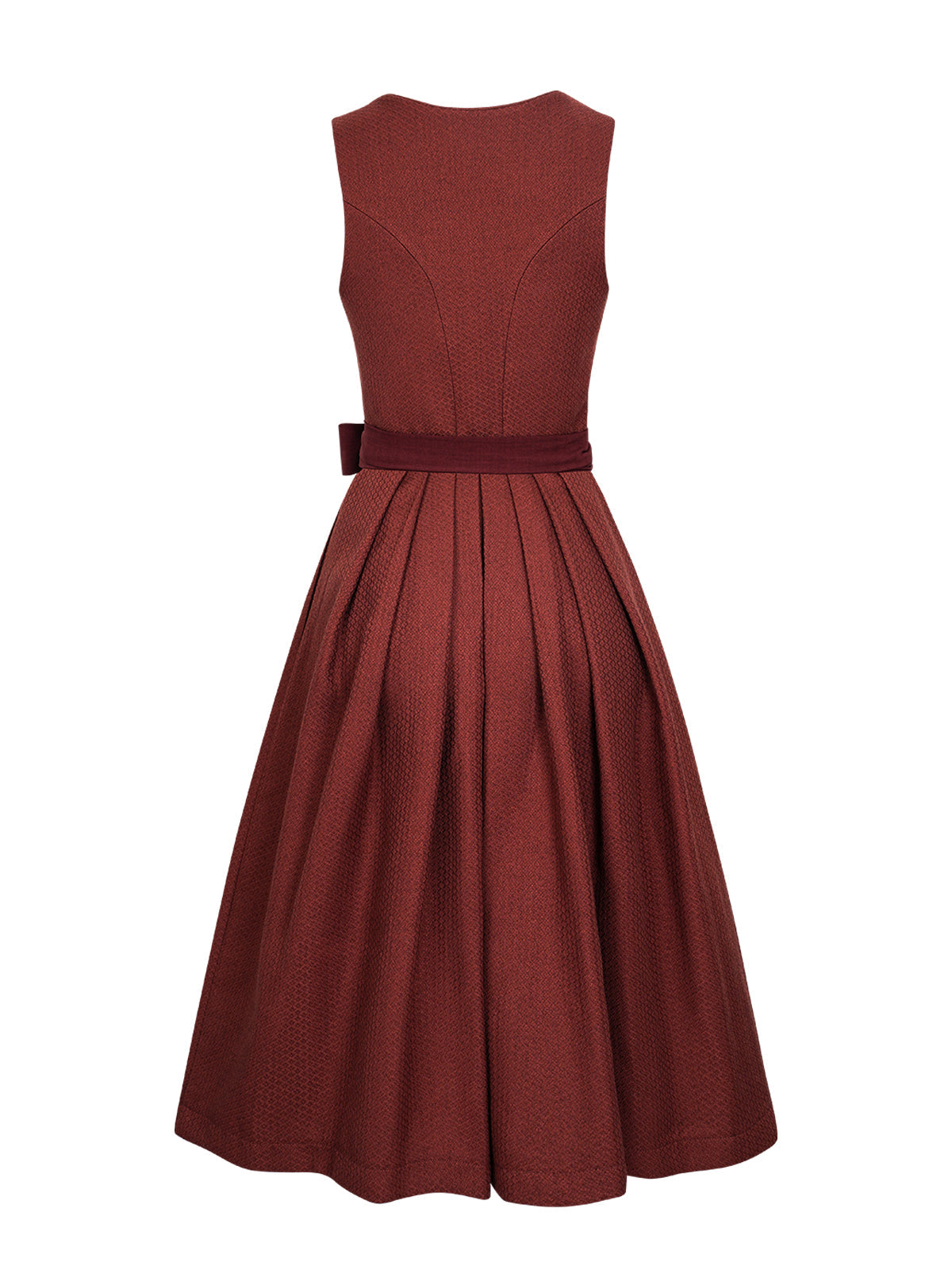 Trachten-Dirndl Camille Wine in Rot – Frontreißverschluss